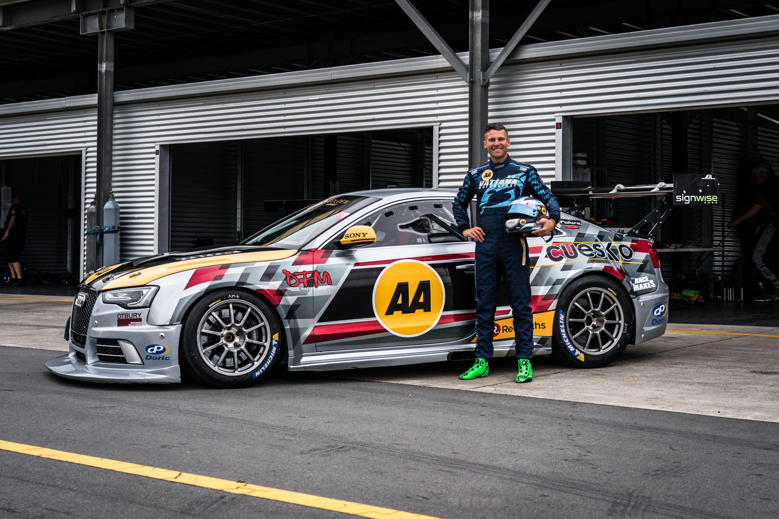 Jono Lester with The AA and DFM Racing 2021