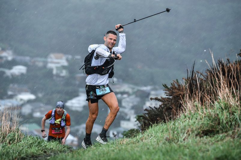 Jono Lester competing in trail running events