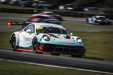 Jono Lester in the Aedifice Porsche 991 GT3 MR