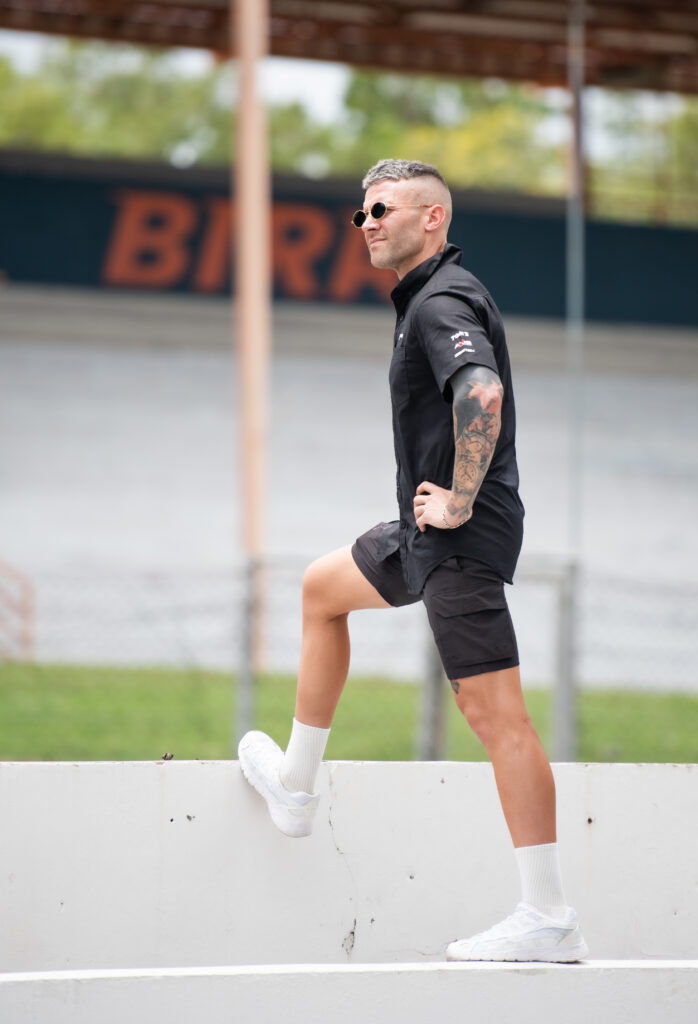 Jono Lester trackside at Bira Circuit, Thailand